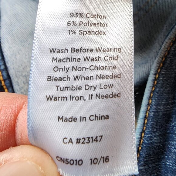 Talbots Flawless Five-Pocket "Crop" Jeans Size 14 Petite - Picture 6 of 16